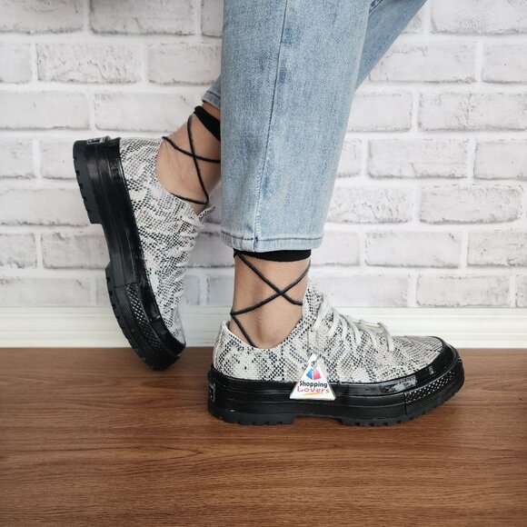 ⭐Converse Chuck 70 National Suede Snake Print Platform 6.5 Womens Shoes A15045C⭐ - Picture 2 of 15